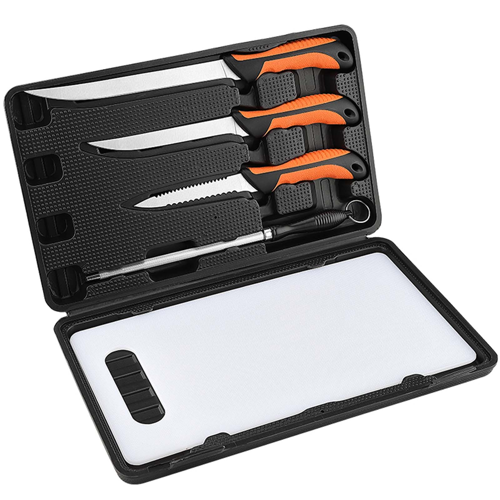 7-Piece Fillet Knife Set Gifts for Anglers, Fixed Blade Fish Filleting  Knives