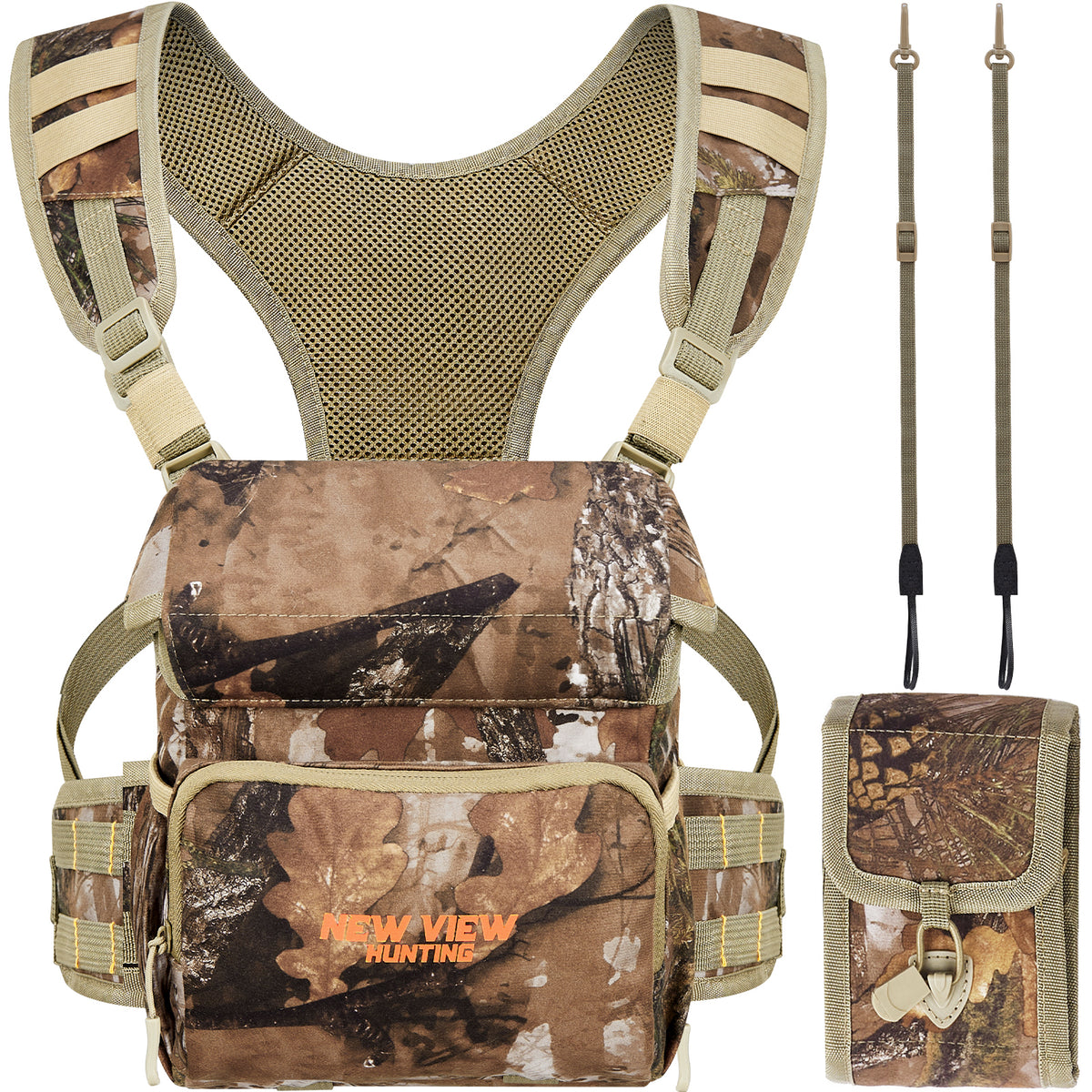 Quiet Binocular Chest Pack for Hunting, Bino Harness with Range Finder ...