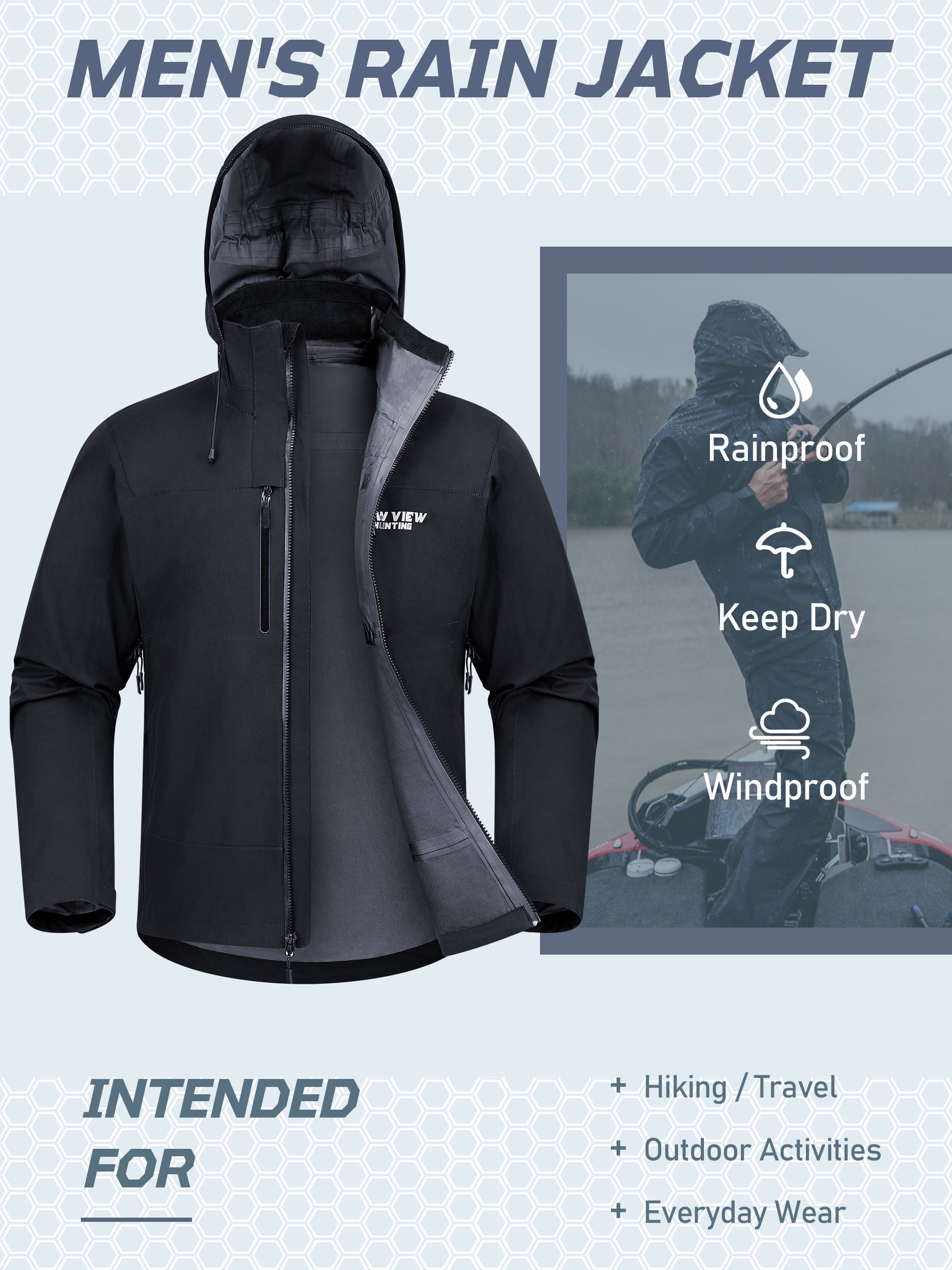 Mens hunting rain discount jacket