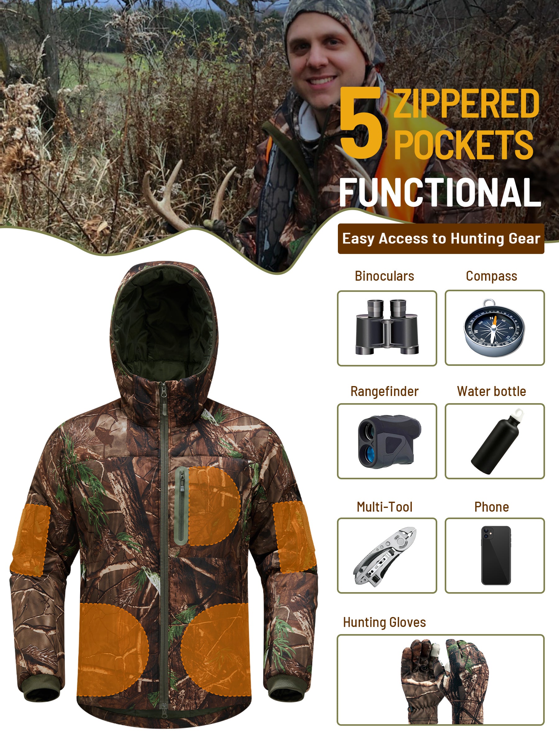 Insulated hot sale hunting coat