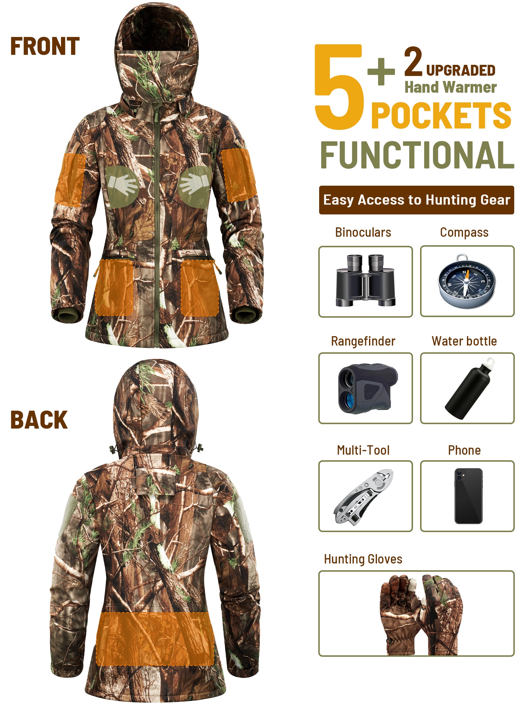 Women's Hunting Jacket-Camo Tree