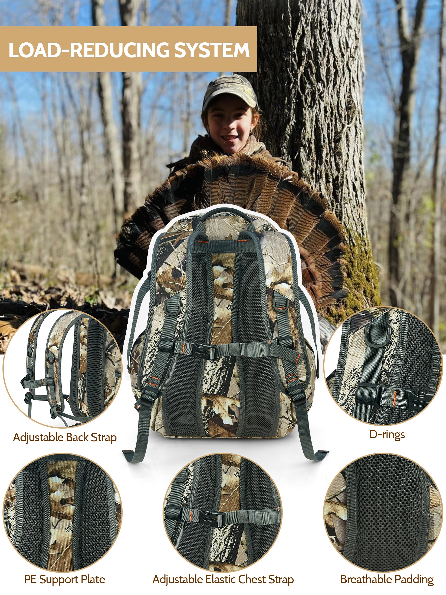 Camouflage hunting clearance backpack