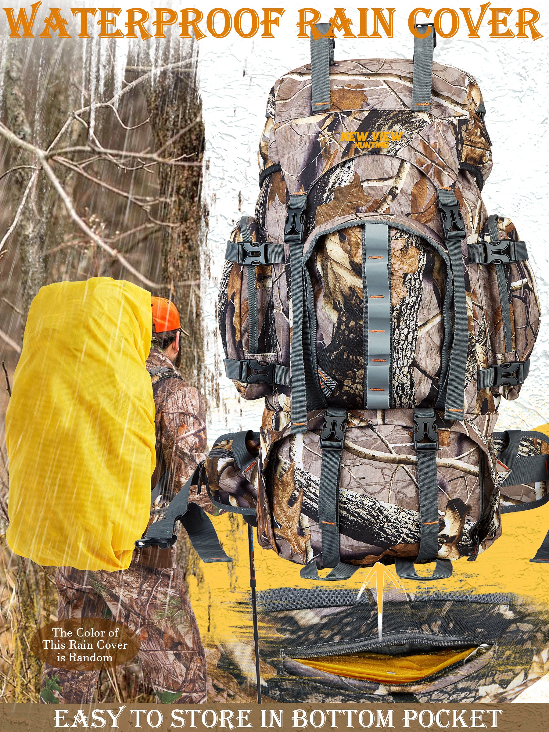 Waterproof camo shop hunting backpack