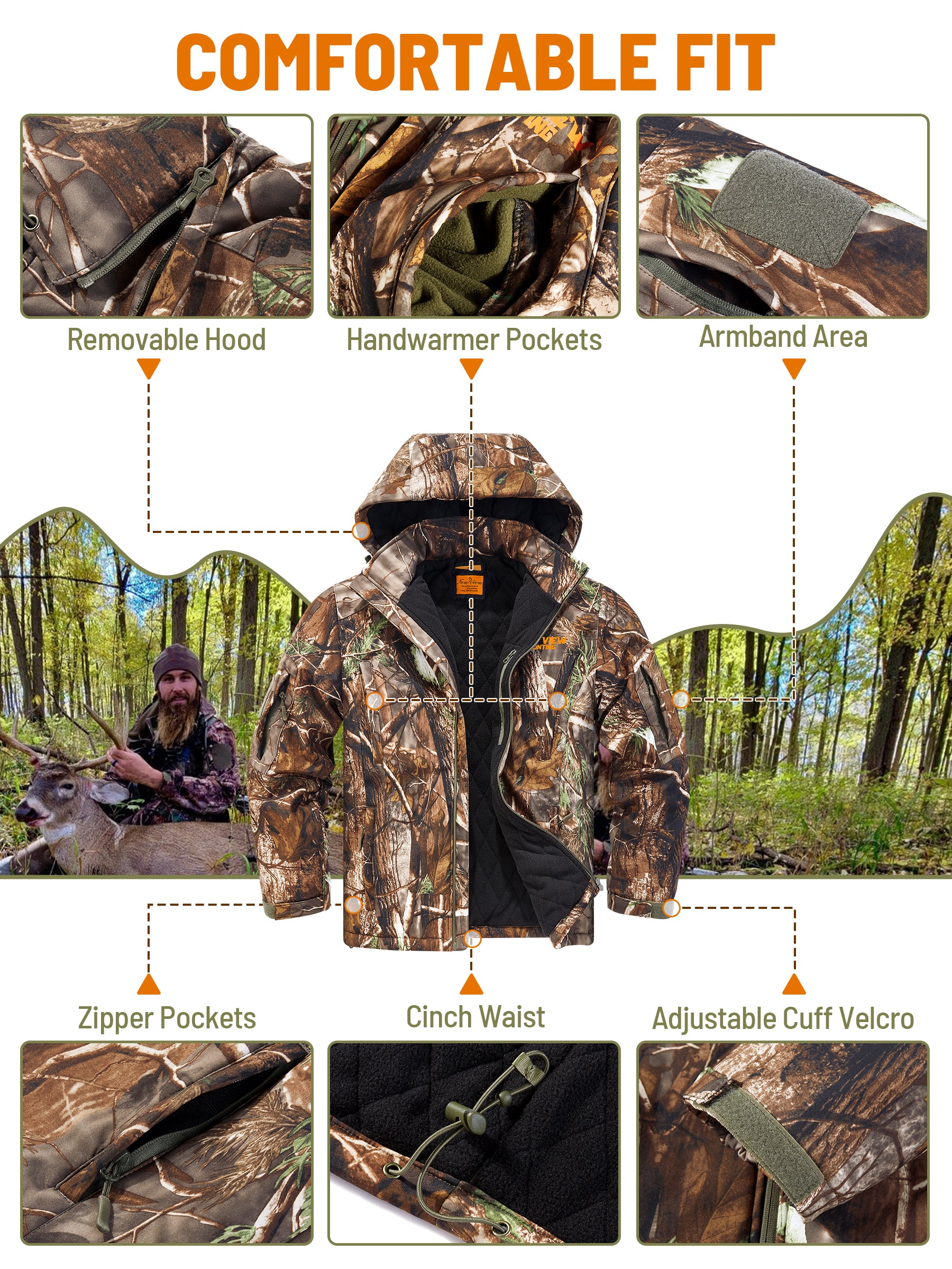 Camo Tree Insulated Jacket for Men – New View Hunting