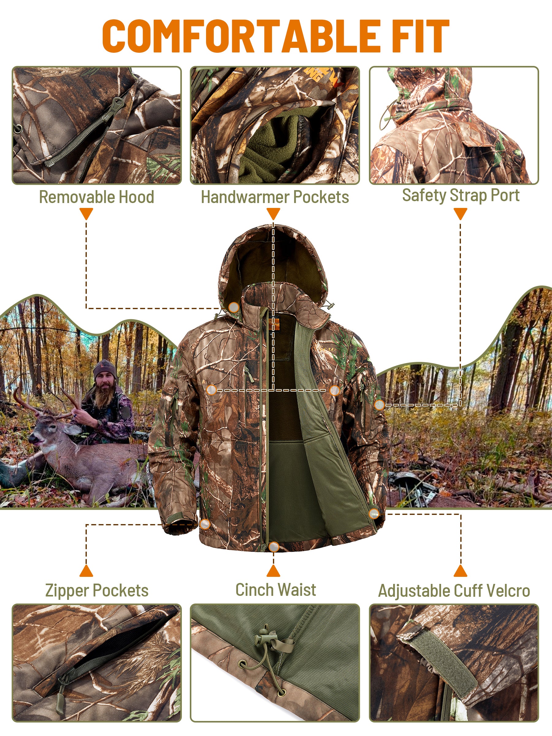 Camo hunting jacket for men-NEW VIEW Hunting – New View Hunting