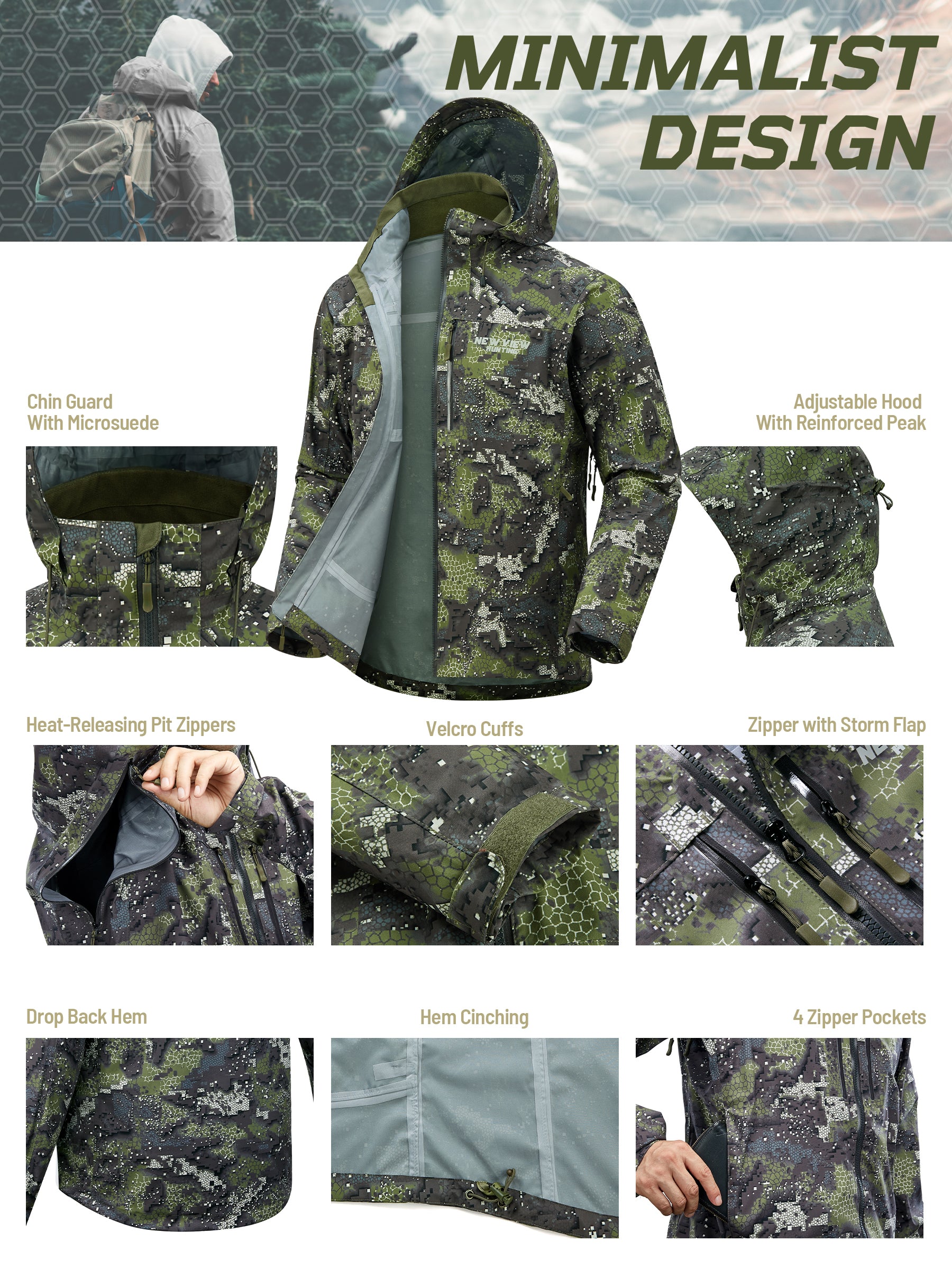 NEW VIEW Hunting Clothes for Men, Fishing Shirt, Lightweight Long Sleeve  Shirts for Turkey Hunting, Fishing, Hiking, Outdoors