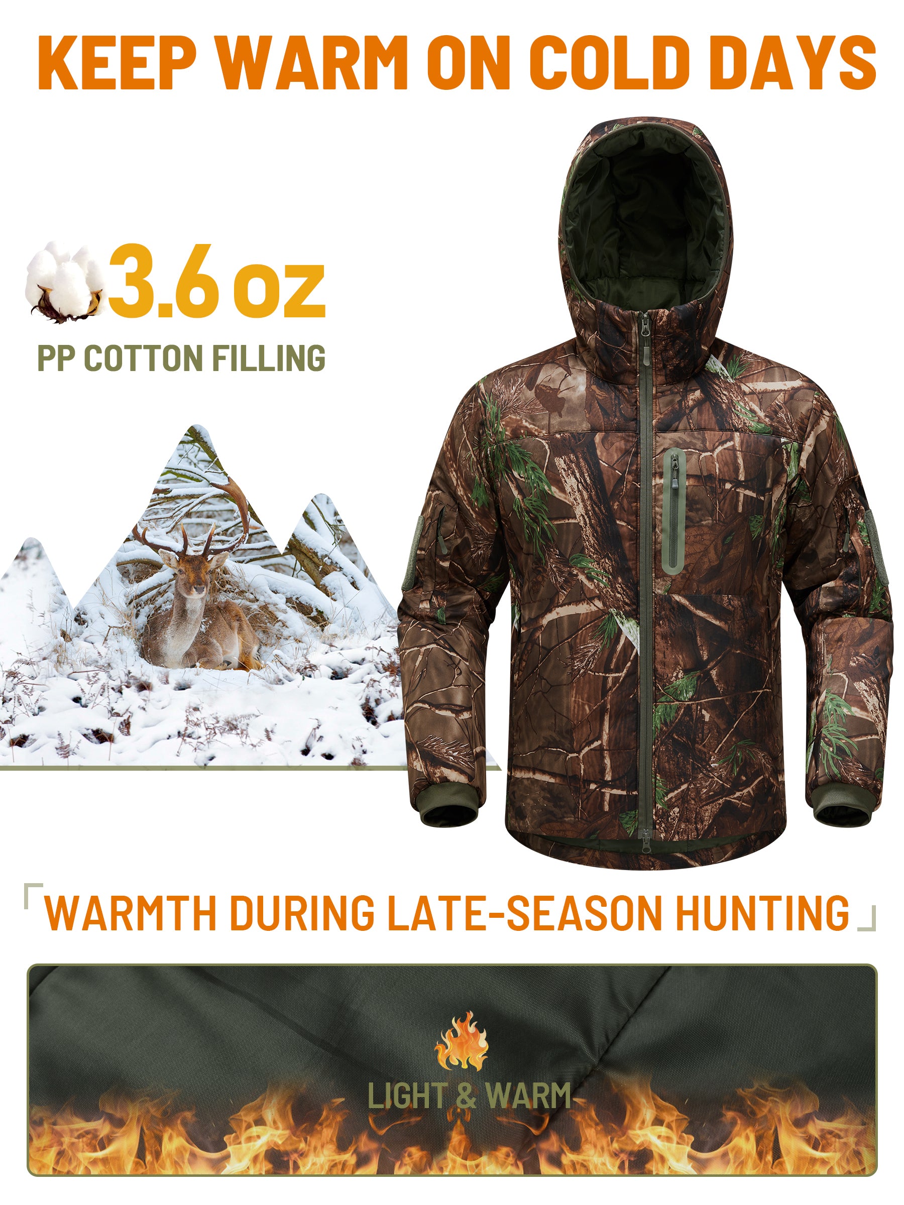 Warm camo online jacket