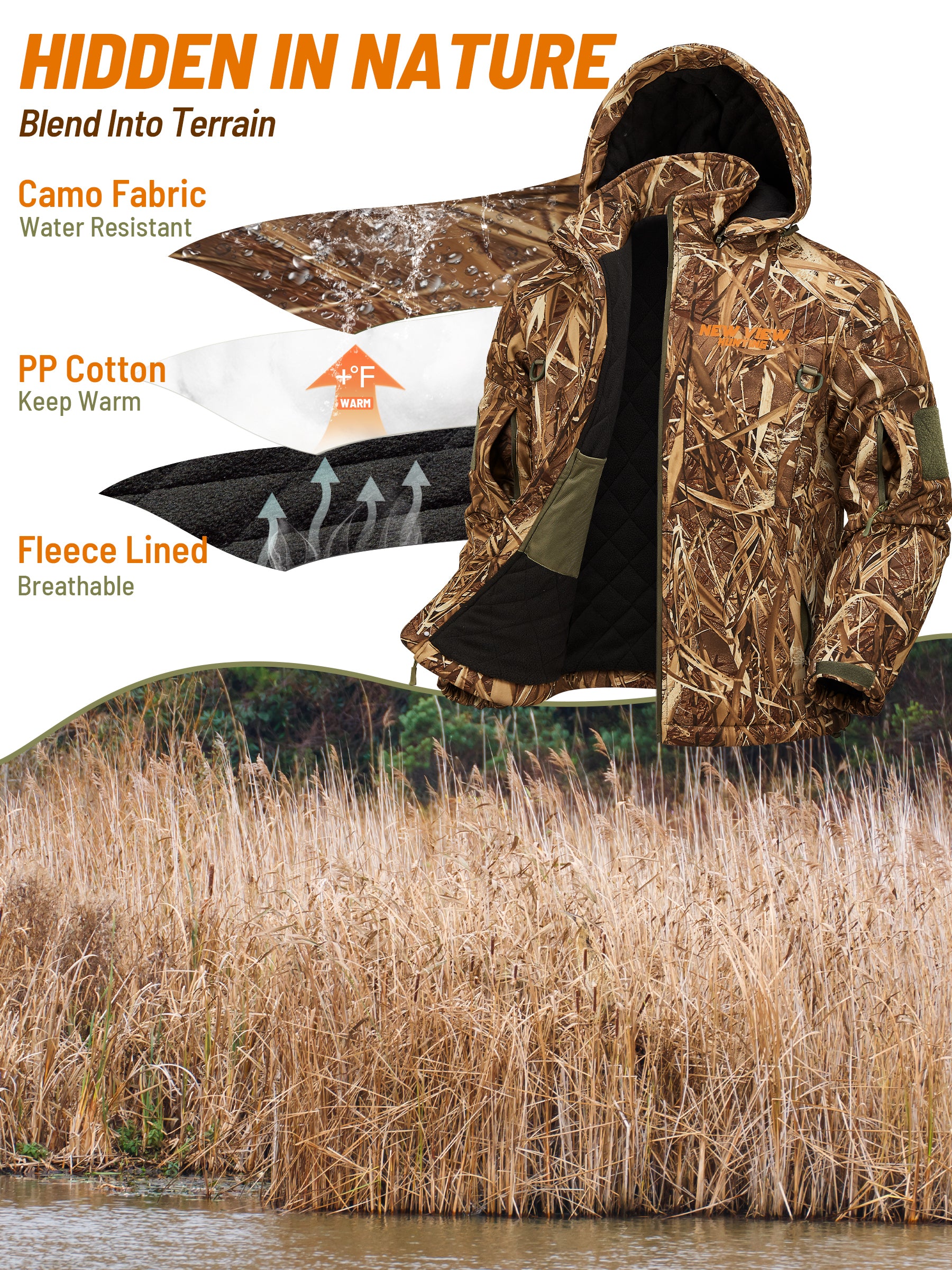 Camo Tree Insulated Jacket for Men New View Hunting